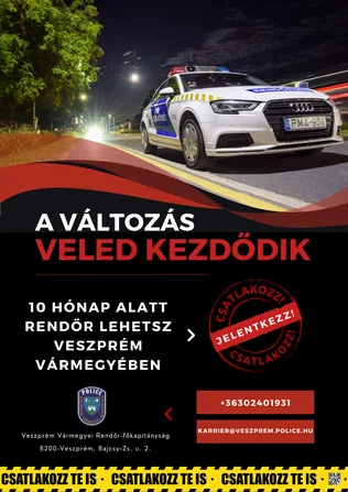 Rendőrségi toborzás borítóképe