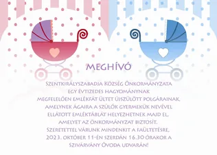 Emlékfa ültetés az újszülötteknek borítóképe