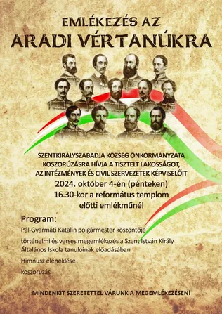 Emlékezés az Aradi Vértanúkra borítóképe